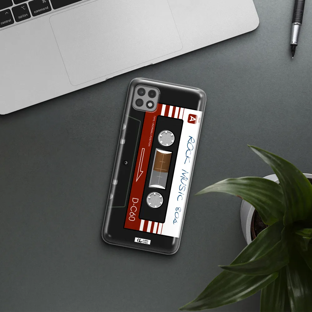 Ruck Music Cassette Samsung A22 5g Clear TPU Case
