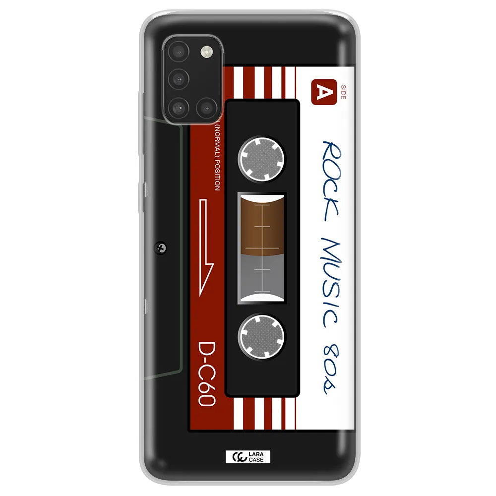 Ruck Music Cassette Samsung A31 Clear TPU Case