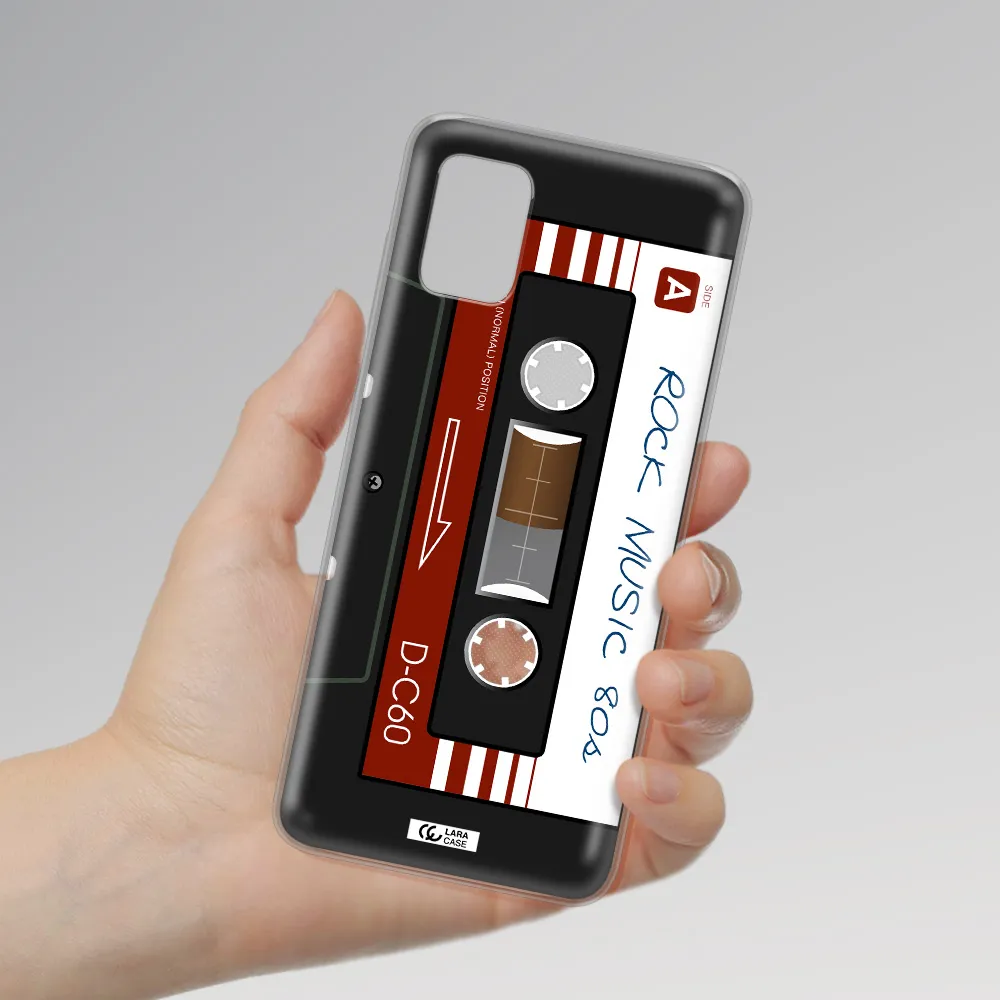 Ruck Music Cassette Samsung A31 Clear TPU Case