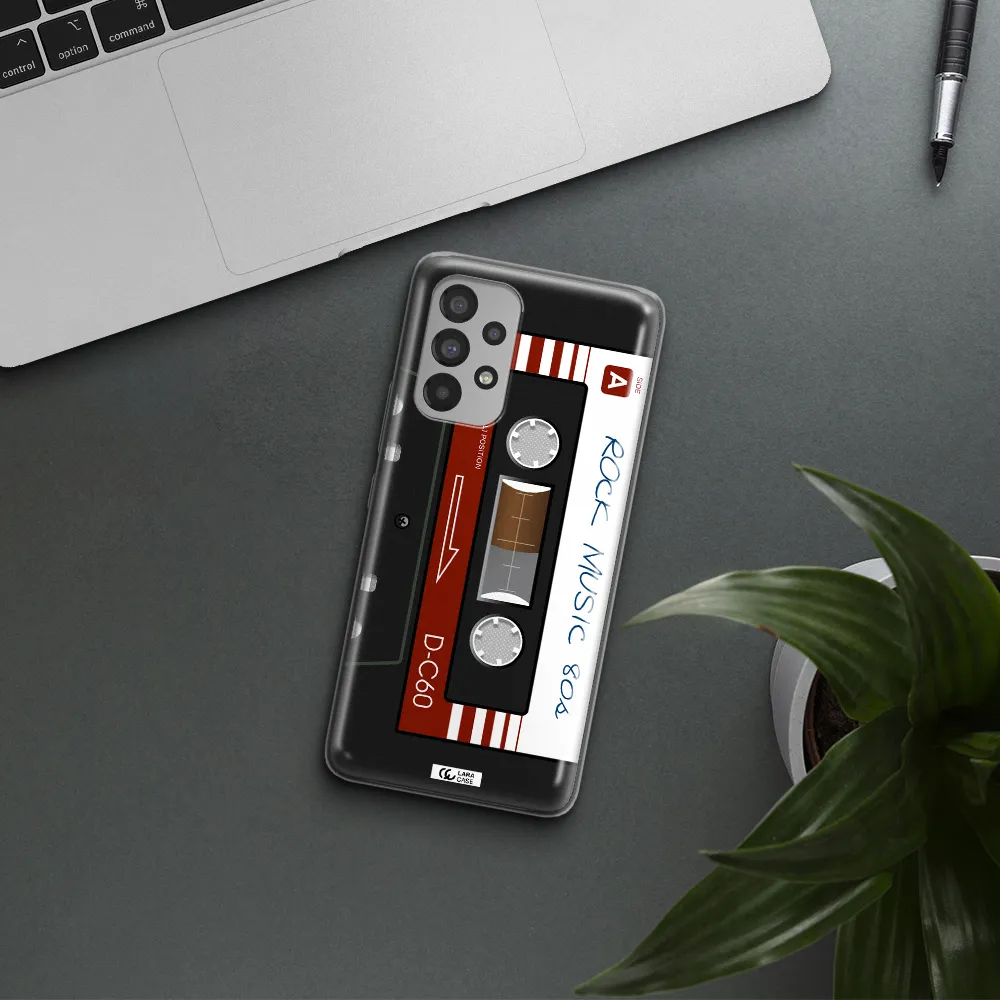 Ruck Music Cassette Samsung A73 Clear TPU Case