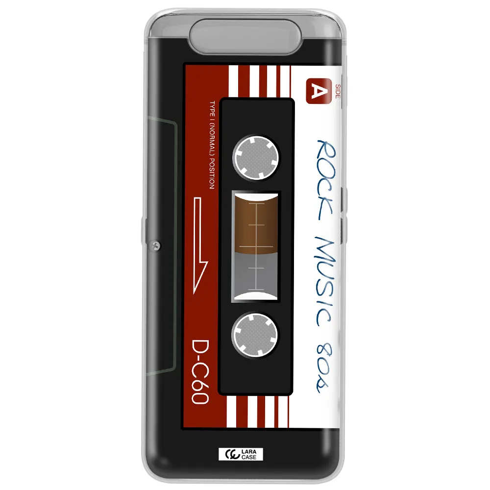 Ruck Music Cassette Samsung A80 Clear TPU Case