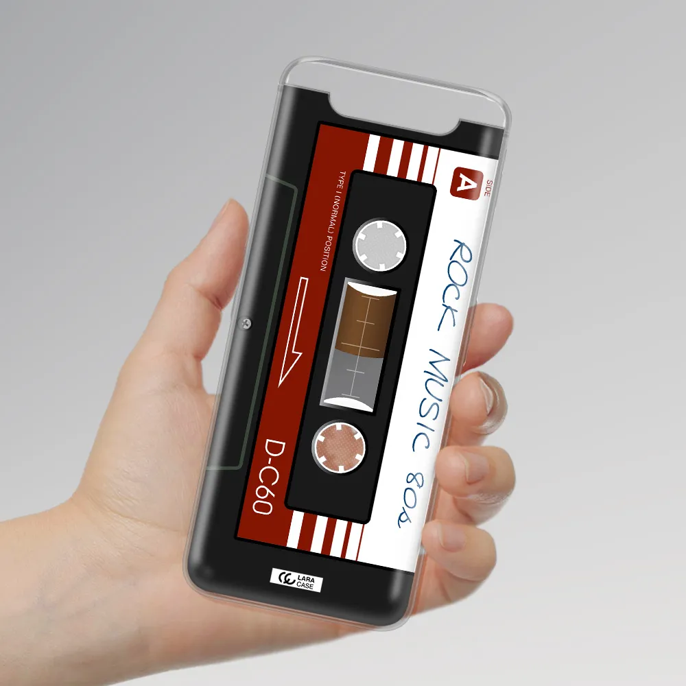 Ruck Music Cassette Samsung A80 Clear TPU Case