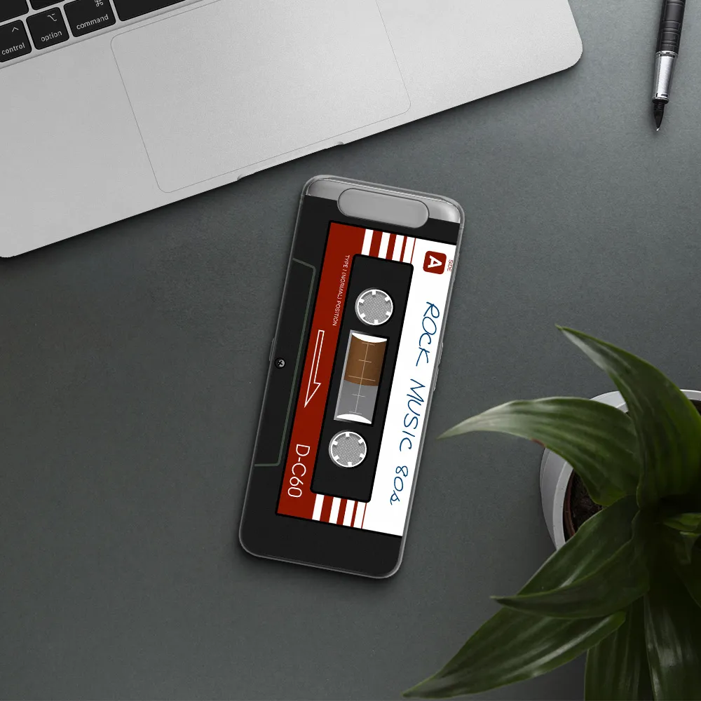 Ruck Music Cassette Samsung A80 Clear TPU Case
