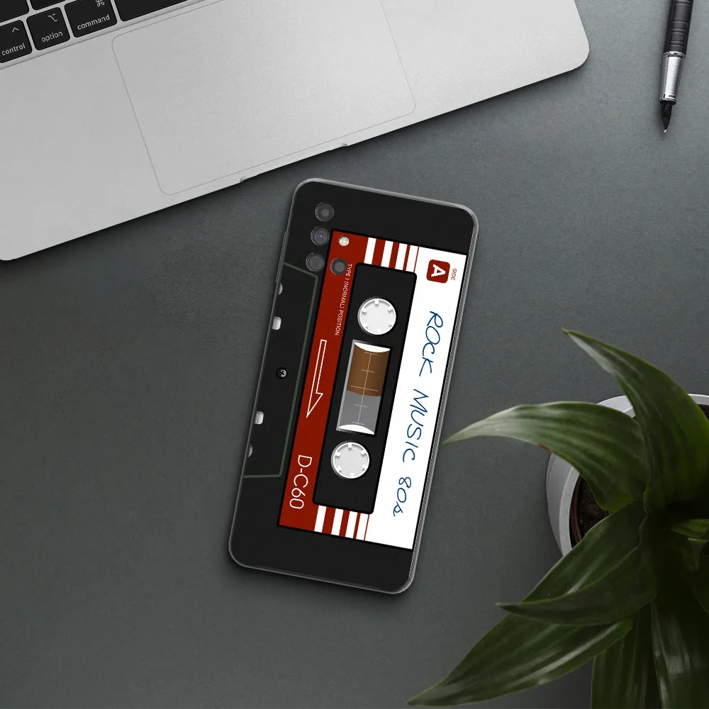 Ruck Music Cassette Samsung M51 Clear TPU Case