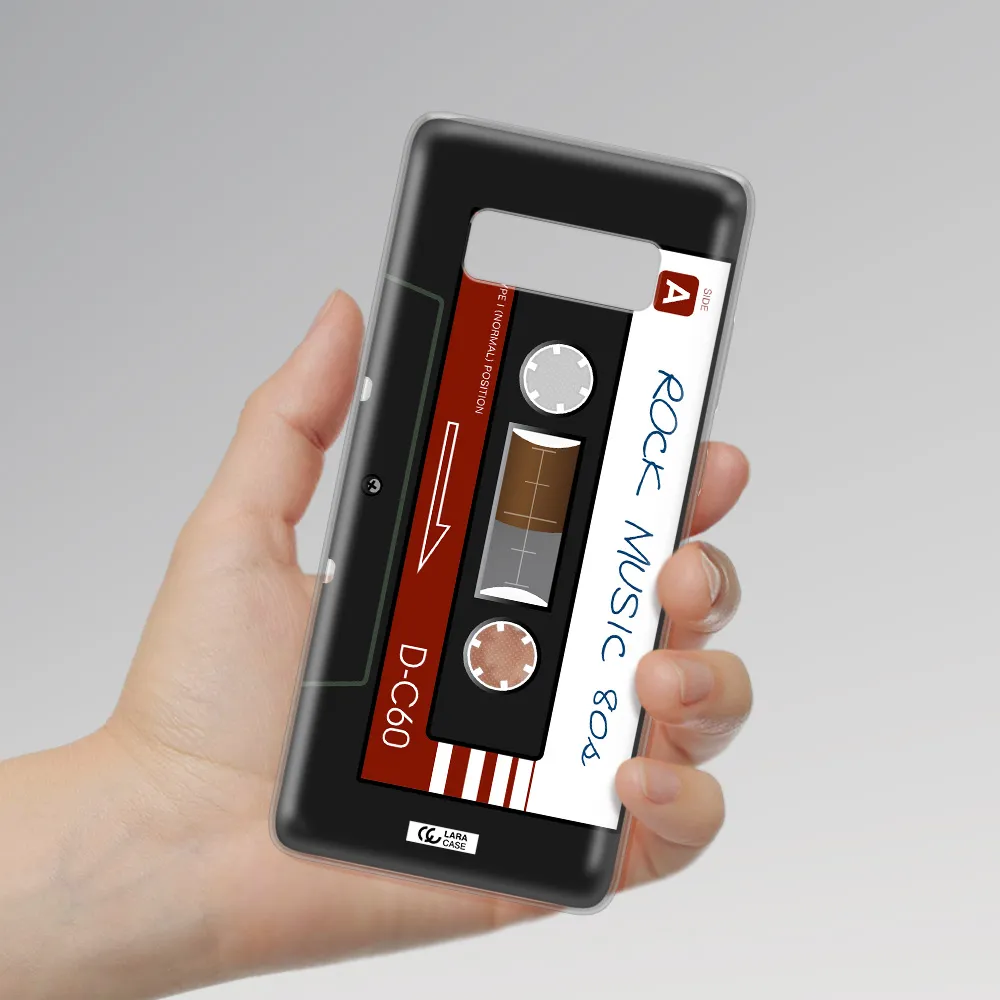 Ruck Music Cassette Samsung Note 8 Clear TPU Case