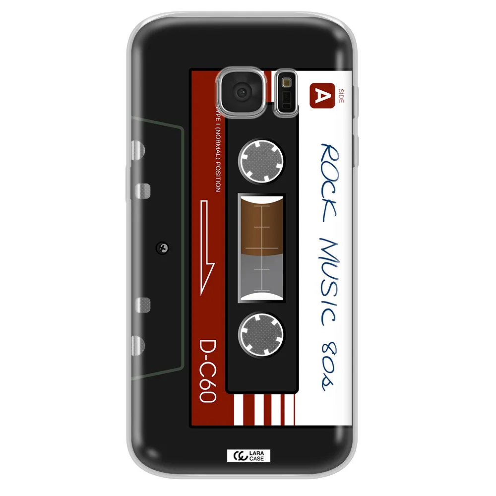 Ruck Music Cassette Samsung S 7 Clear TPU Case