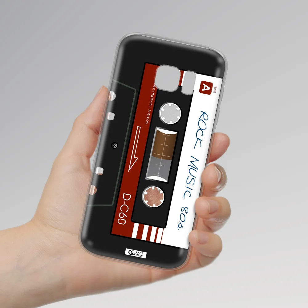 Ruck Music Cassette Samsung S 7 Clear TPU Case