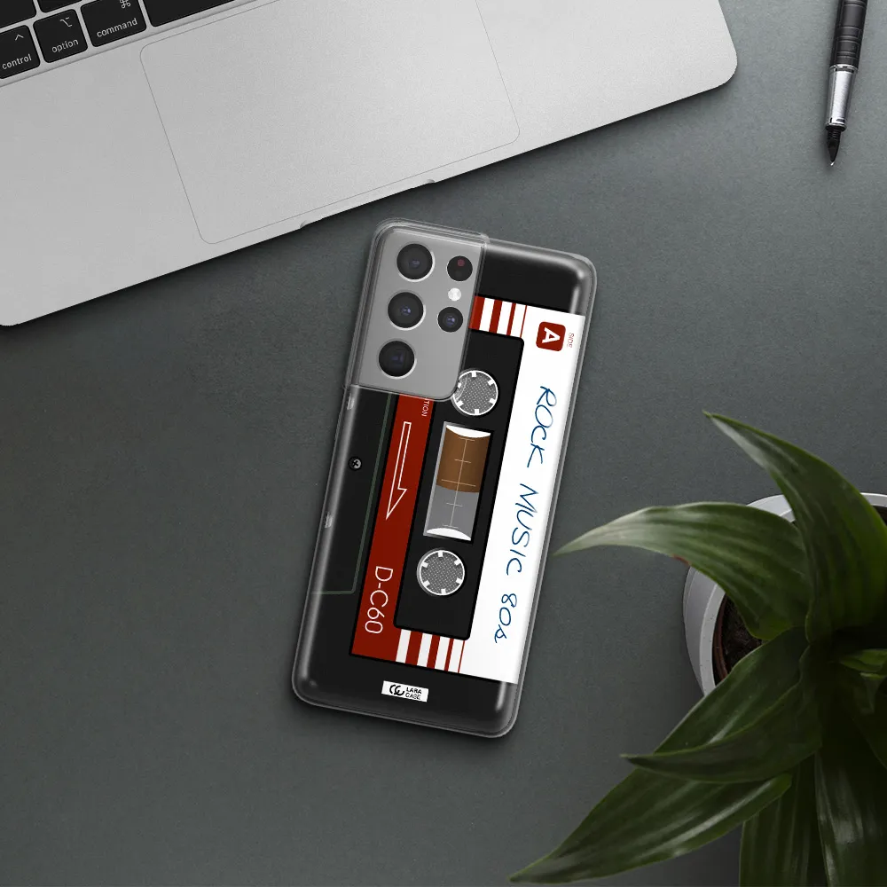 Ruck Music Cassette Samsung S21 Ultra Clear TPU Case