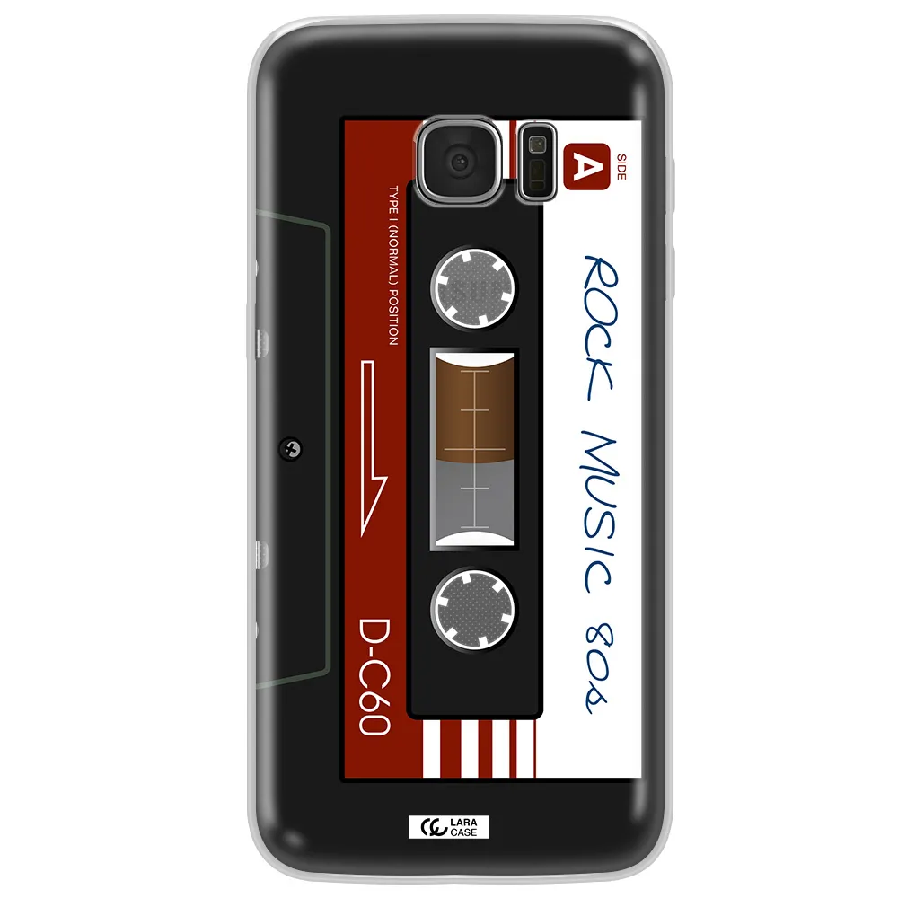 Ruck Music Cassette Samsung S7 Edge Clear TPU Case