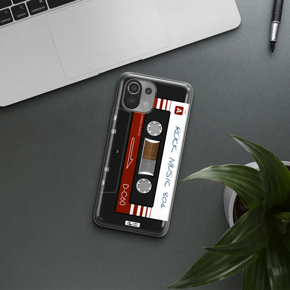 Ruck Music Cassette Xiaomi Mi 11 Lite Clear TPU Case