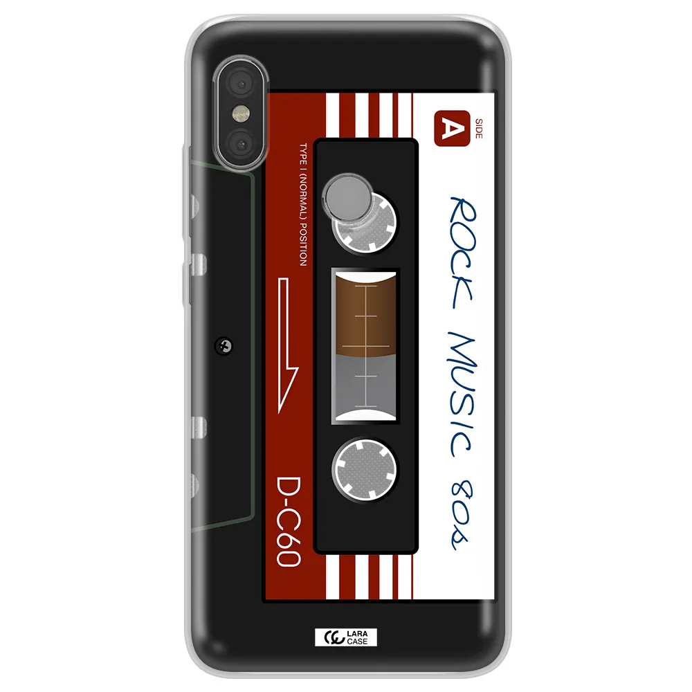 Ruck Music Cassette Xiaomi Redmi Note 6 Pro Clear TPU Case