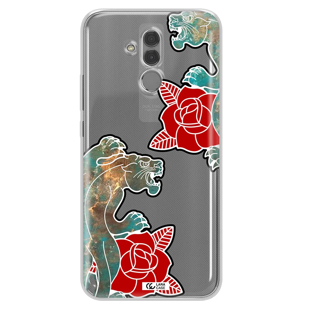 Black Panther Roses Huawei Mate 20 Lite Clear TPU Case