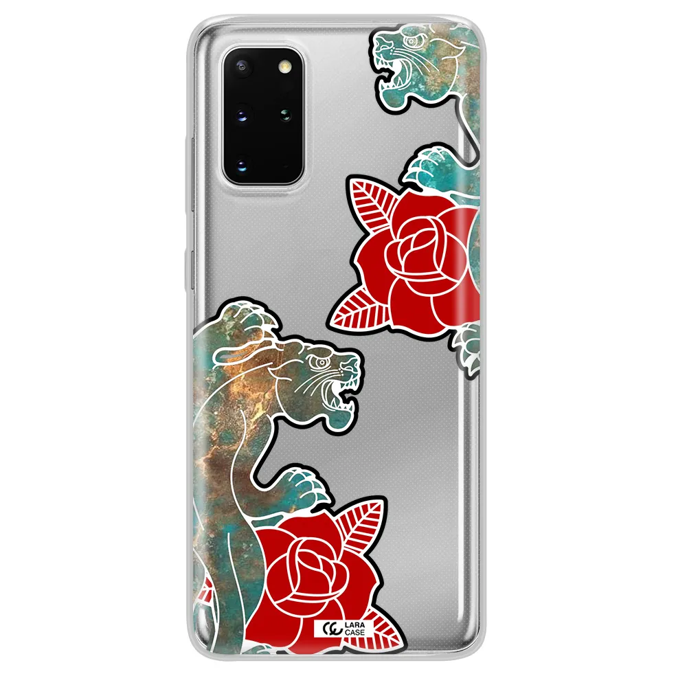 Black Panther Roses Samsung S 20 Plus Clear TPU Case