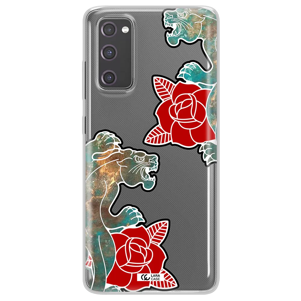 Black Panther Roses Samsung S20 Fe Clear TPU Case