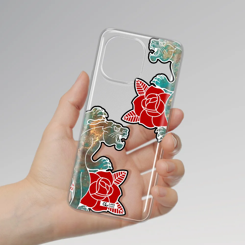 Black Panther Roses Xiaomi Mi 11 Clear TPU Case