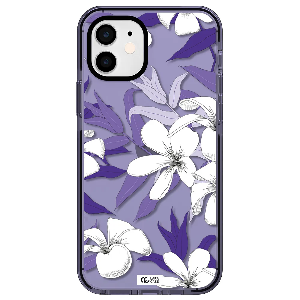 Purple Flower Apple iPhone 11 impact Lilac Case