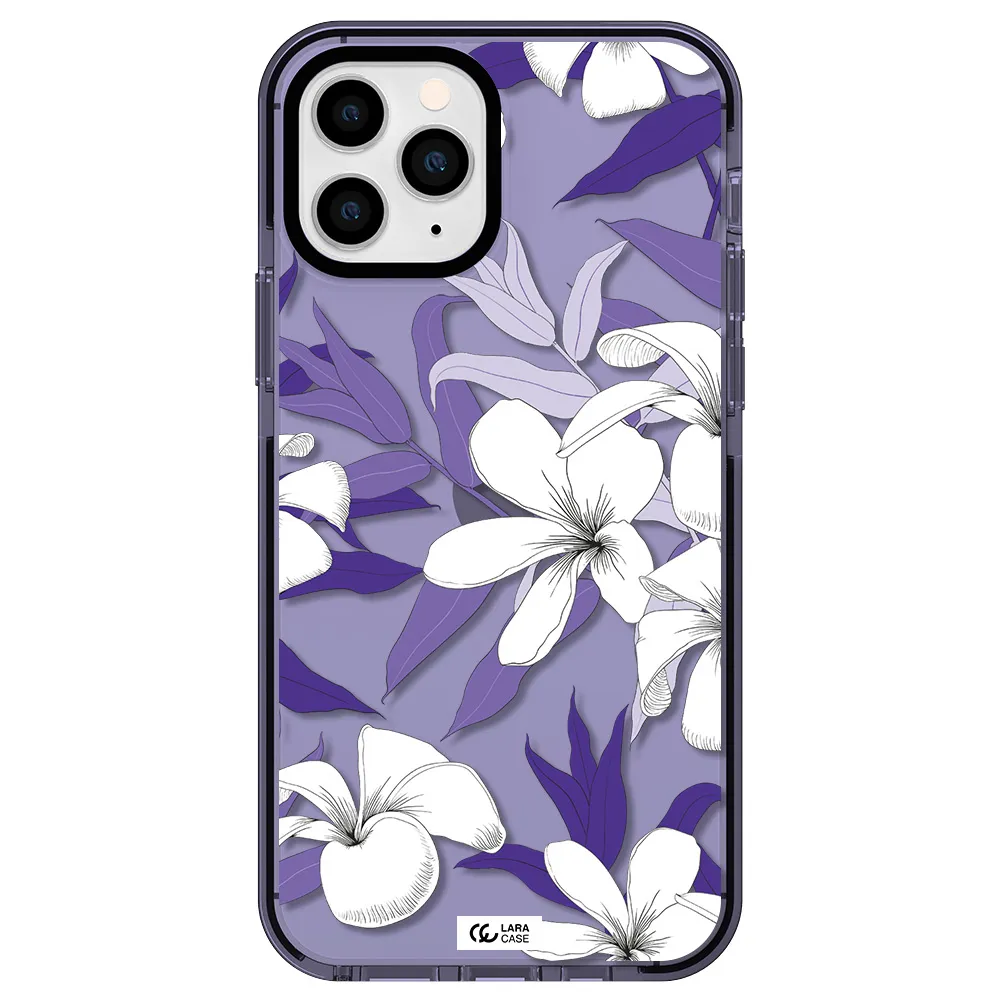 Purple Flower Apple iPhone 11 pro max impact Lilac Case