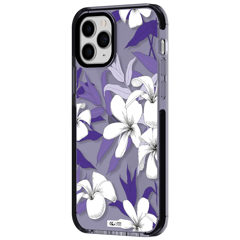 Purple Flower Apple iPhone 11 pro max impact Lilac Case