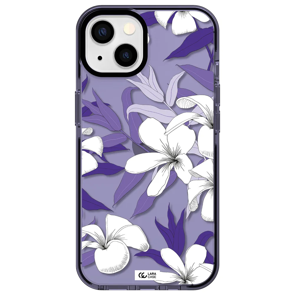 Purple Flower Apple iPhone 13 impact Lilac Case