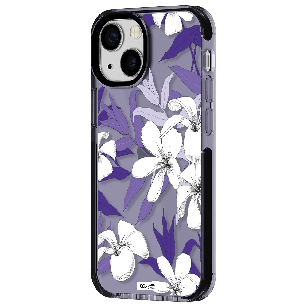 Purple Flower Apple iPhone 13 mini impact Lilac Case