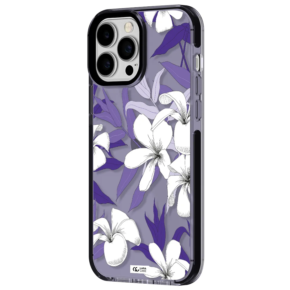 Purple Flower Apple iPhone 13 Pro Max impact Lilac Case