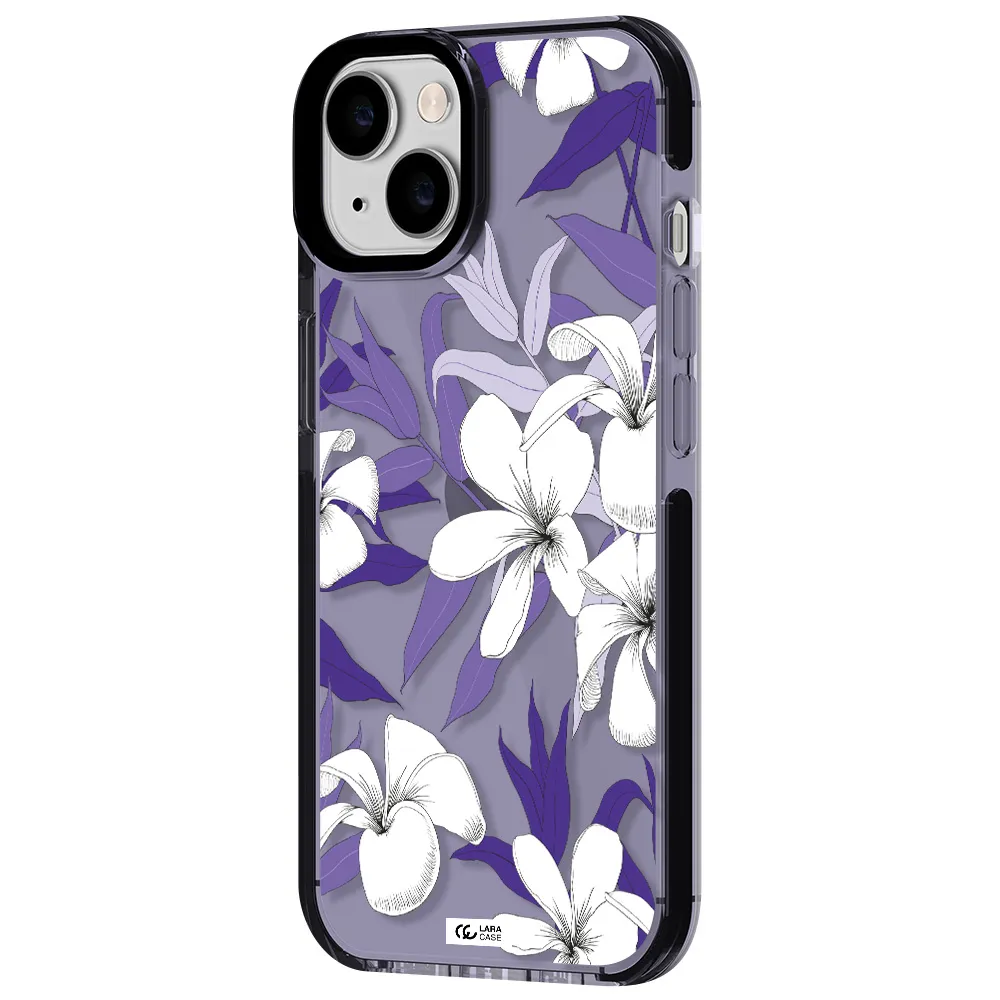Purple Flower Apple iPhone 14 impact Lilac Case