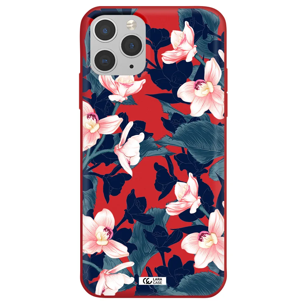 Orchid Apple iPhone 11 pro Silicone Imperial Red Case