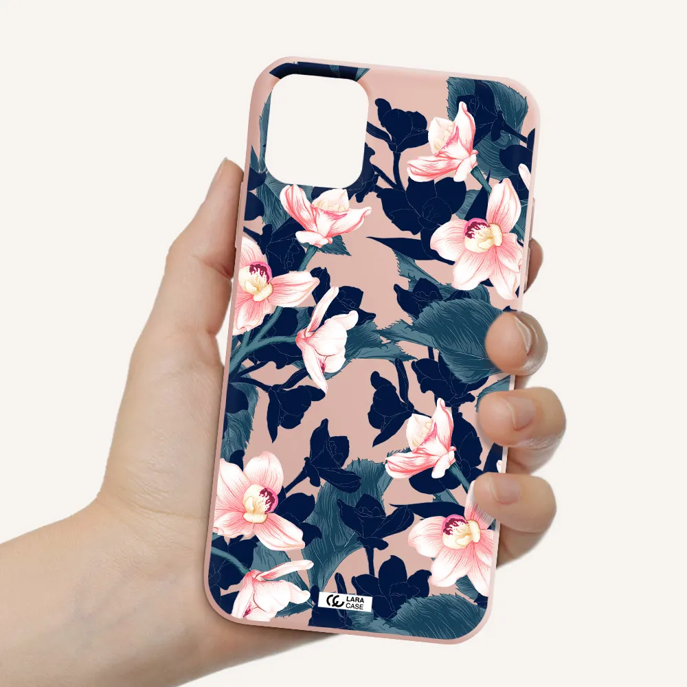 Orchid Apple iPhone 11 Silicone pastel pink Case