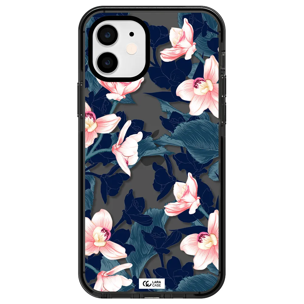 Orchid Apple iPhone 12 impact Smoke Black Case