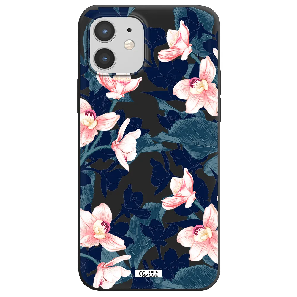 Orchid Apple iPhone 12 mini Silicone black Case