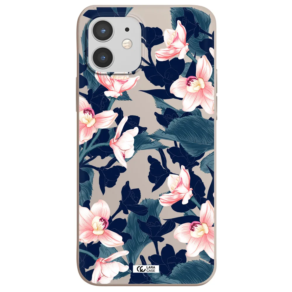 Orchid Apple iPhone 12 mini Silicone Stone Case