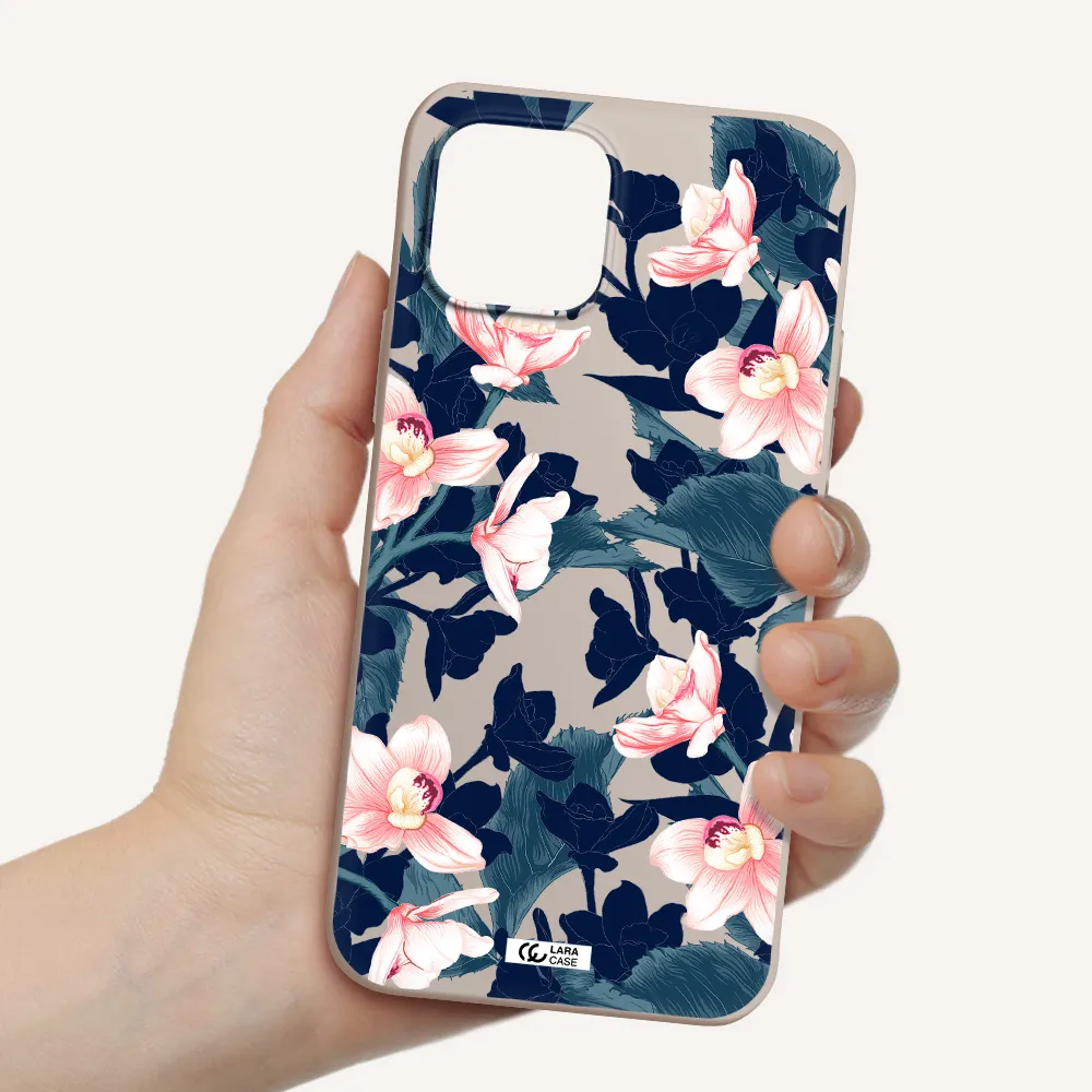 Orchid Apple iPhone 12 mini Silicone Stone Case