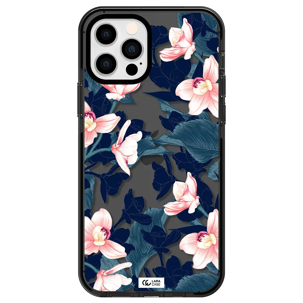 Orchid Apple iPhone 12 pro impact Smoke Black Case
