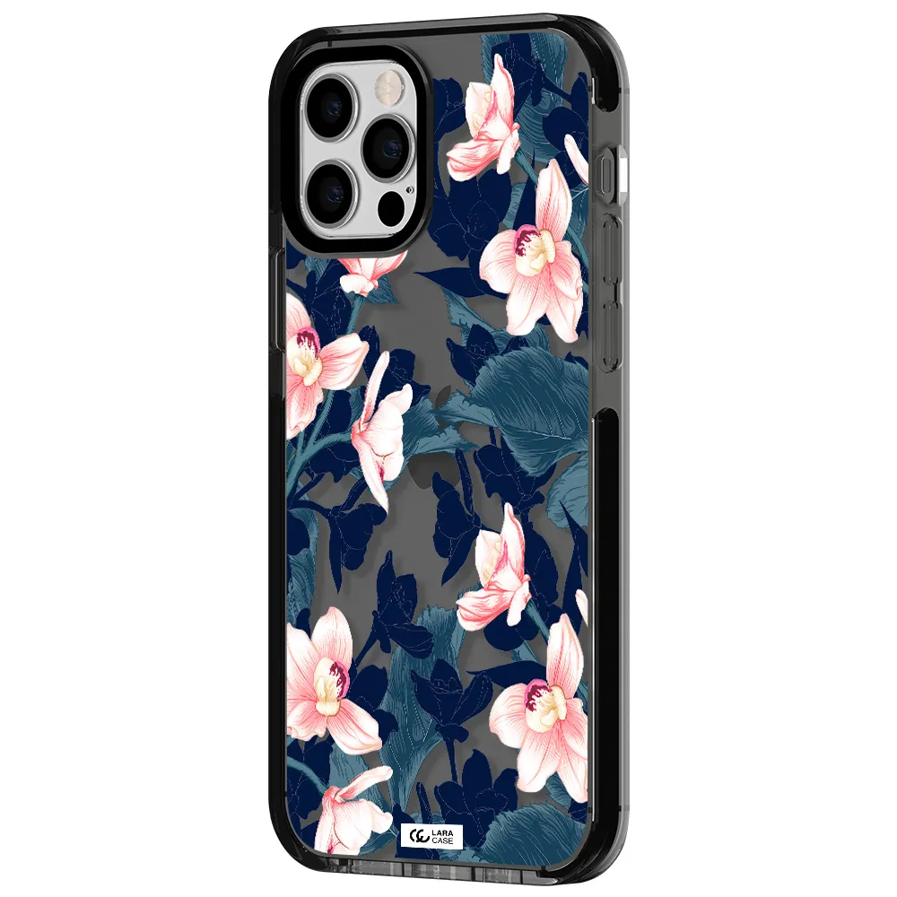 Orchid Apple iPhone 12 pro impact Smoke Black Case