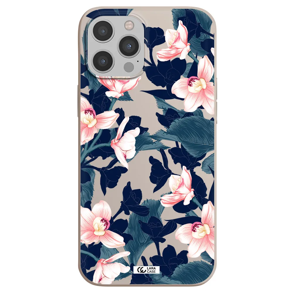 Orchid Apple iPhone 12 pro max Silicone Stone Case