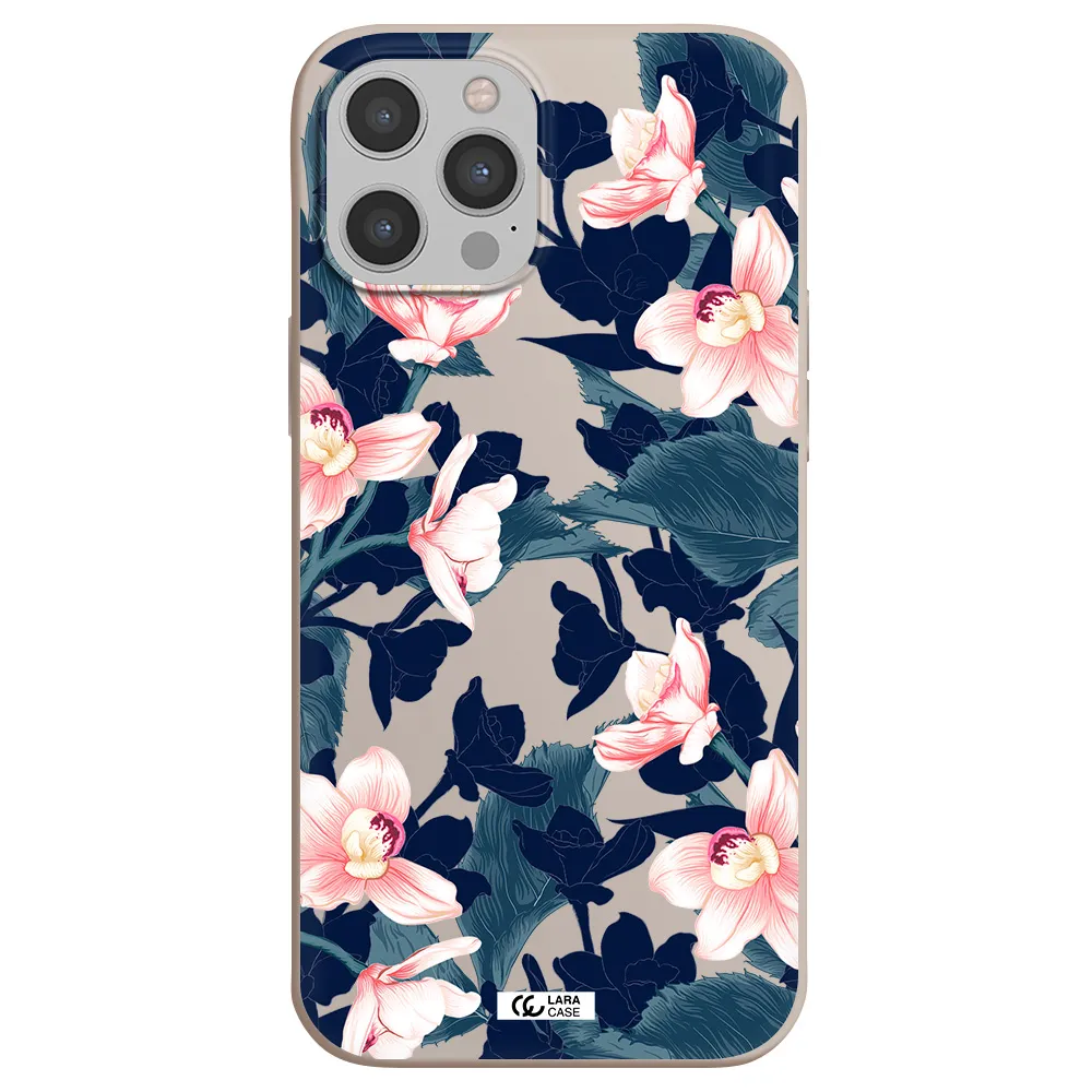 Orchid Apple iPhone 12 pro Silicone Stone Case