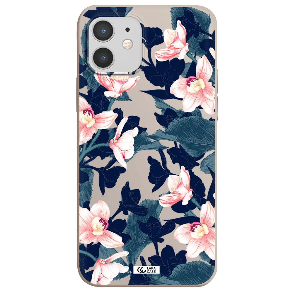 Orchid Apple iPhone 12 Silicone Stone Case