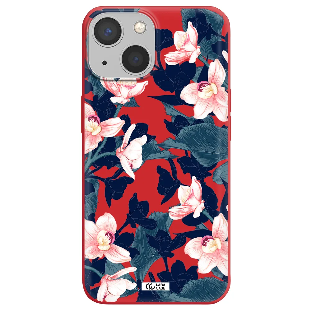 Orchid Apple iPhone 13 mini Silicone Imperial Red Case