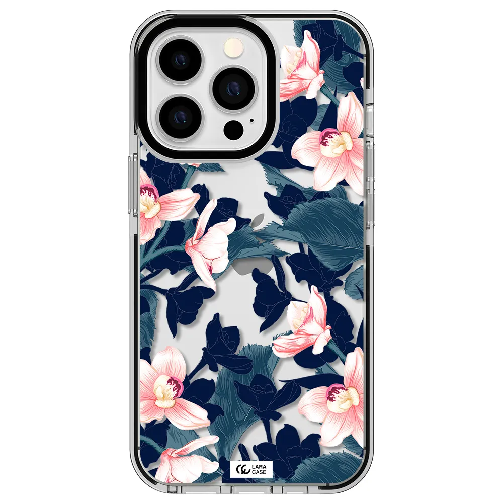 Orchid Apple iPhone 13 Pro impact black border Case