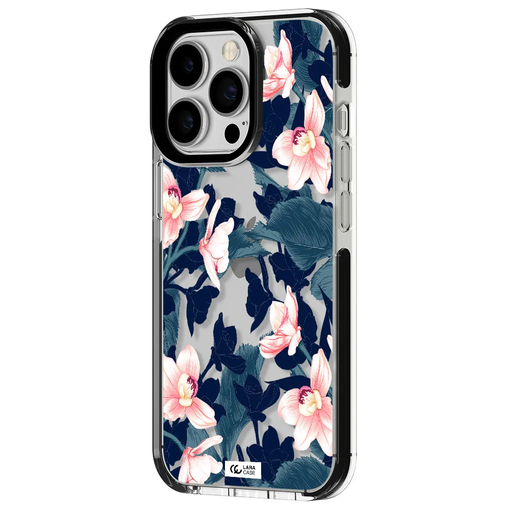 Orchid Apple iPhone 13 Pro impact black border Case