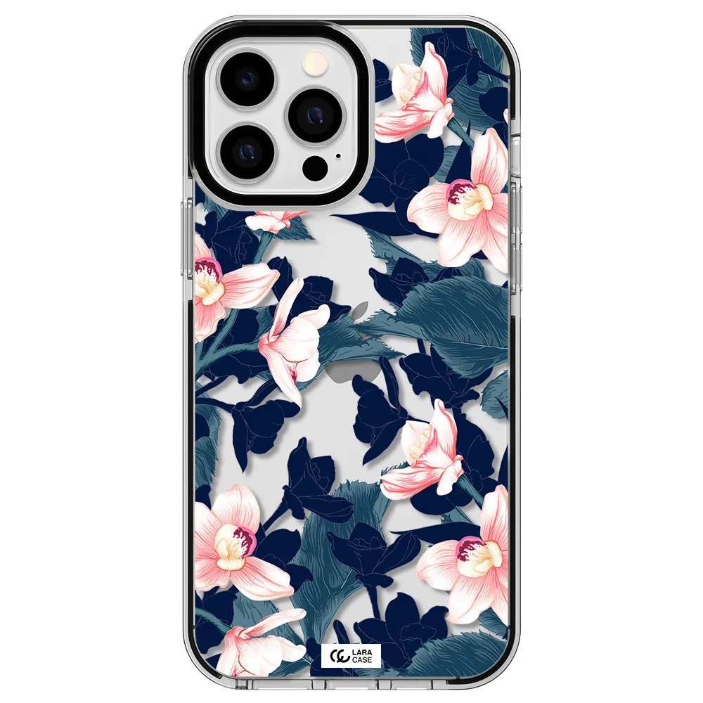 Orchid Apple iPhone 13 Pro Max impact black border Case