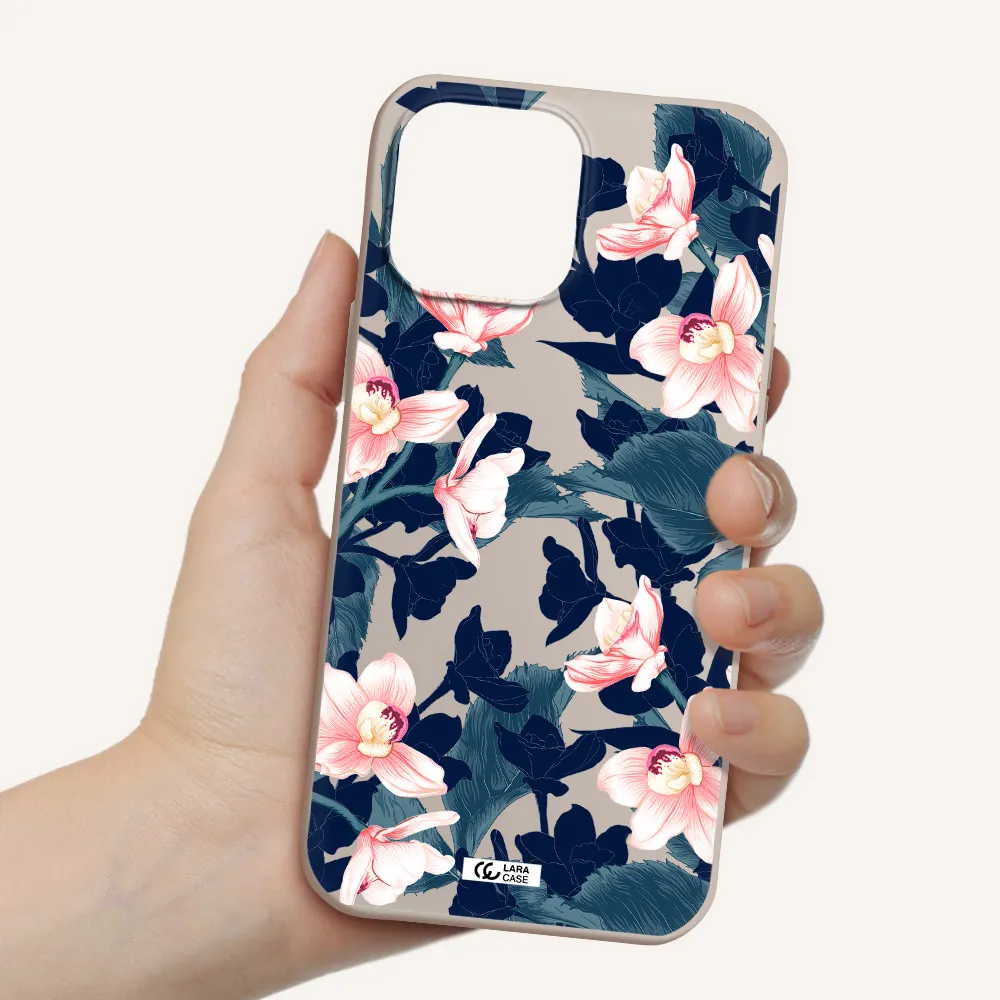 Orchid Apple iPhone 13 Pro Max Silicone Stone Case