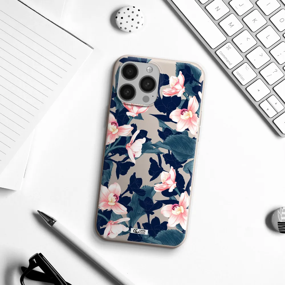 Orchid Apple iPhone 13 Pro Max Silicone Stone Case