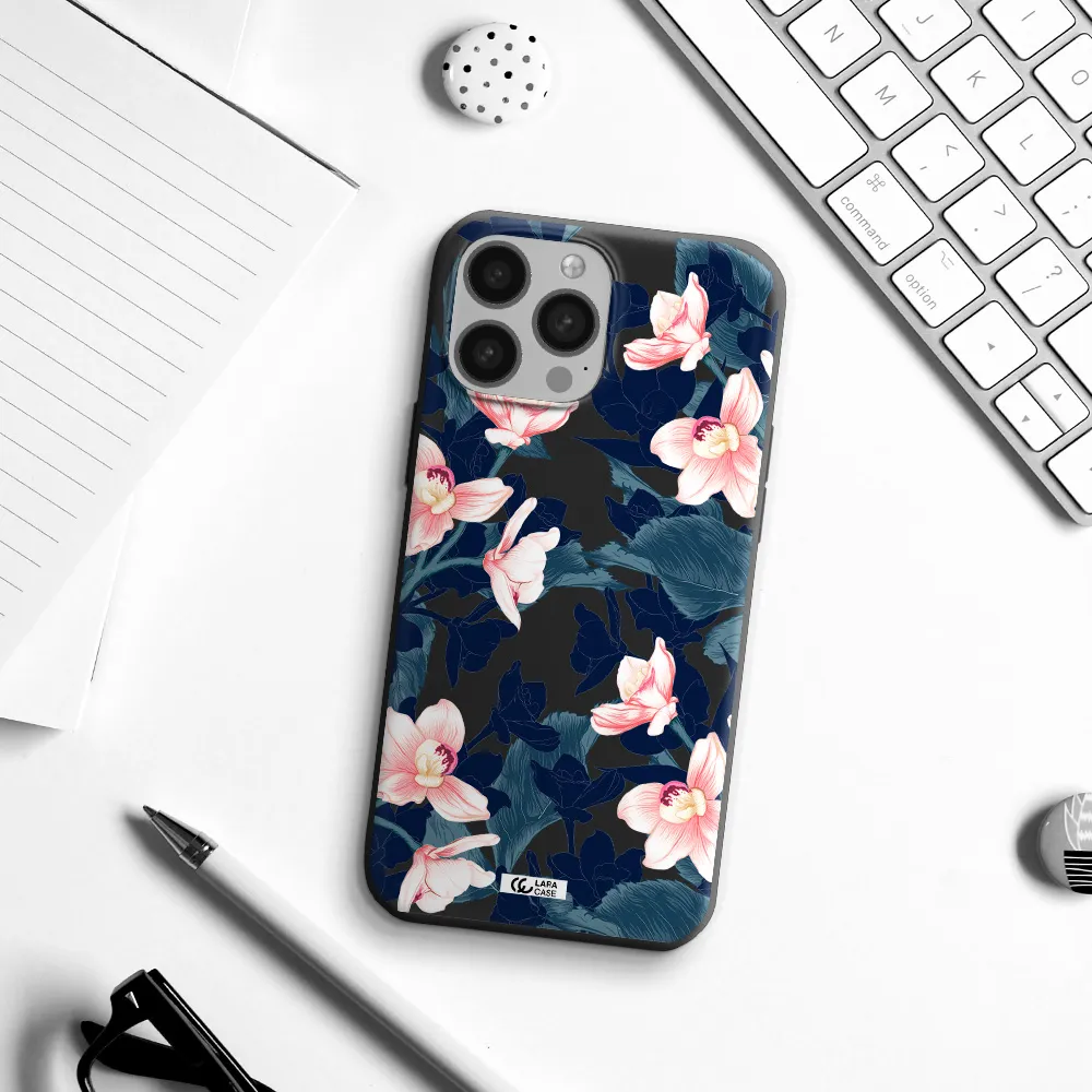 Orchid Apple iPhone 13 Pro Silicone black Case