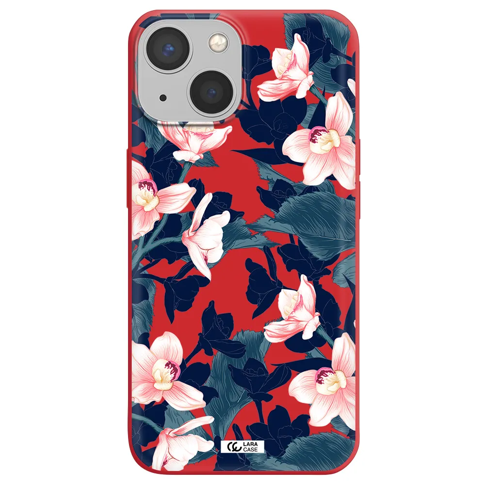 Orchid Apple iPhone 13 Silicone Imperial Red Case