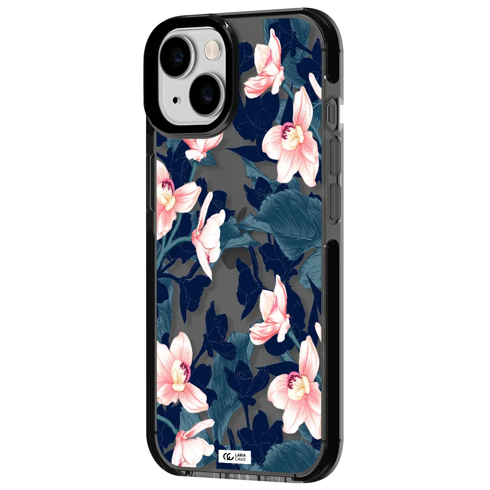 Orchid Apple iPhone 14 impact Smoke Black Case