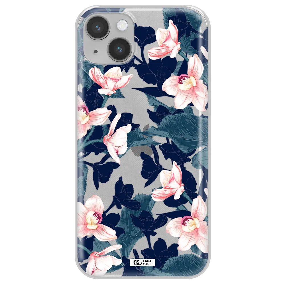 Orchid Apple iPhone 14 plus Clear TPU Case