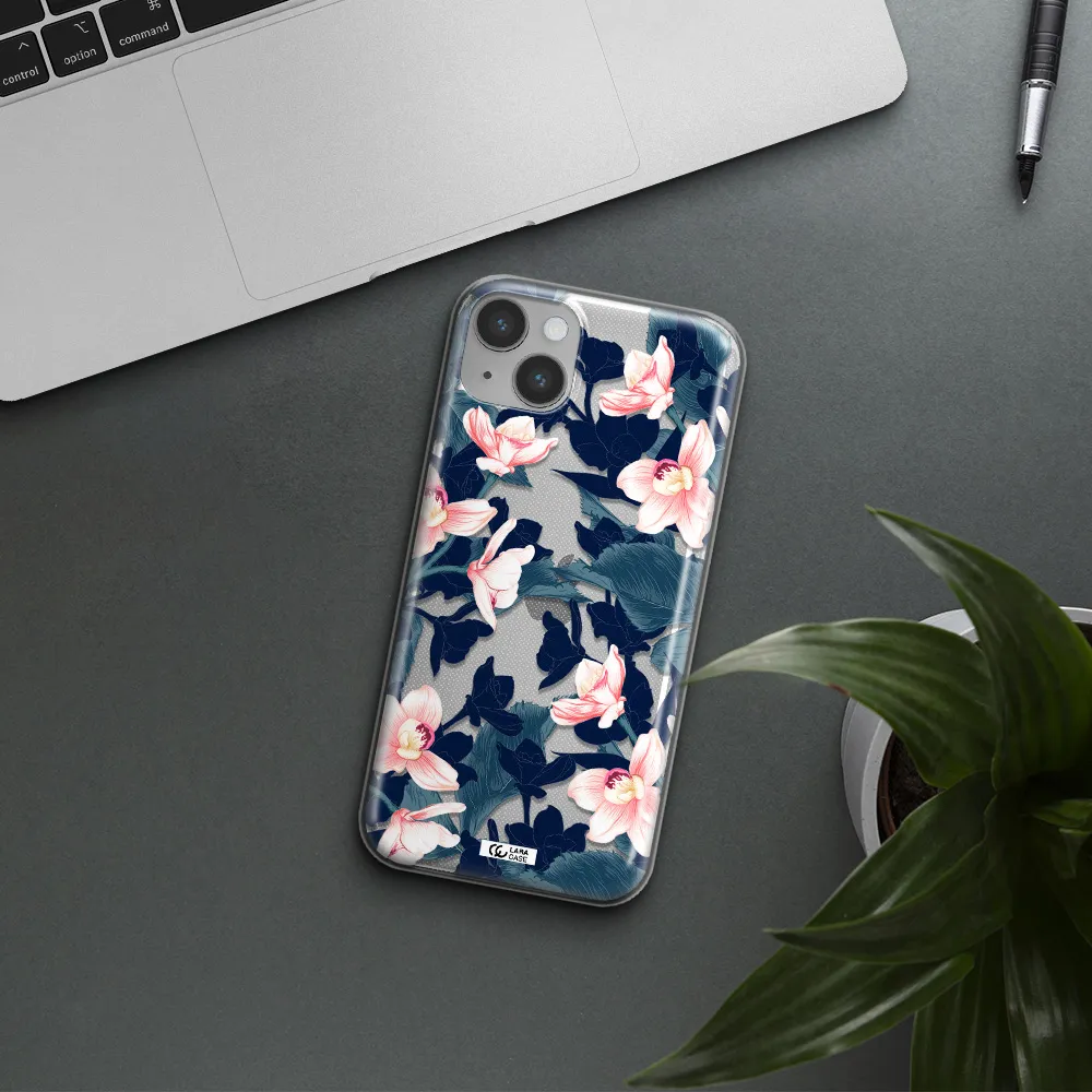 Orchid Apple iPhone 14 plus Clear TPU Case