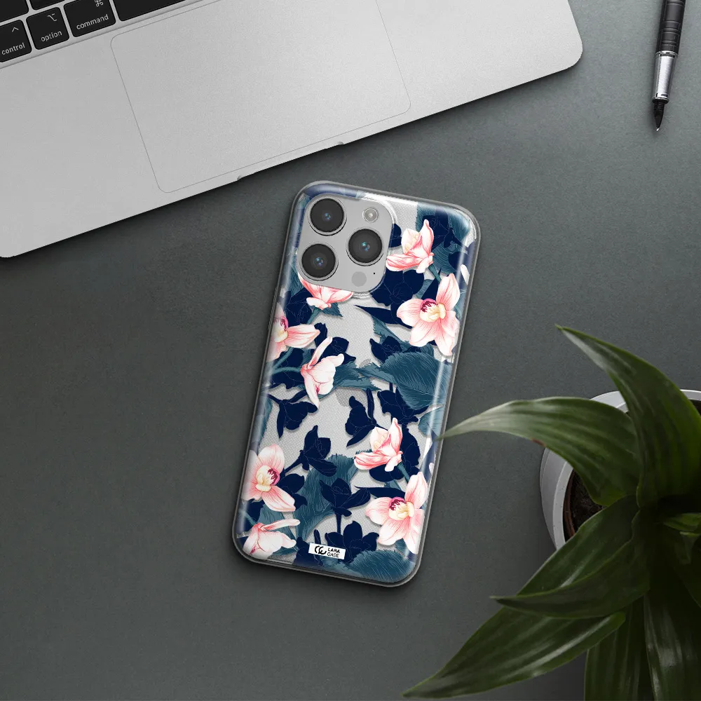 Orchid Apple iPhone 14 pro max Clear TPU Case