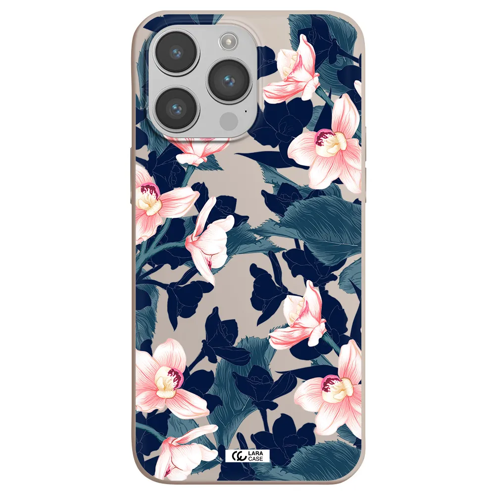 Orchid Apple iPhone 14 pro max Silicone Stone Case